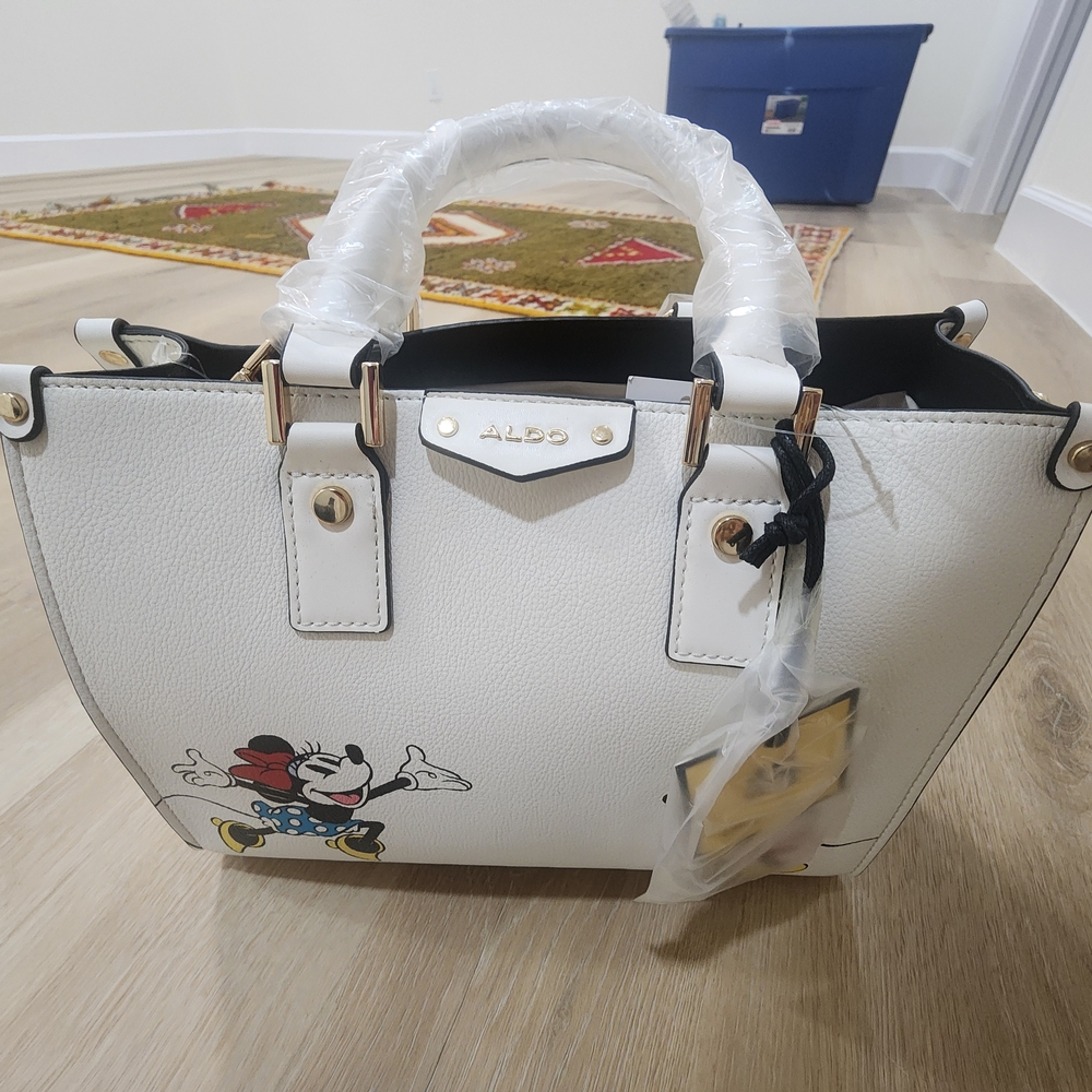 ALDO White Women's Bag with Cartoon Design